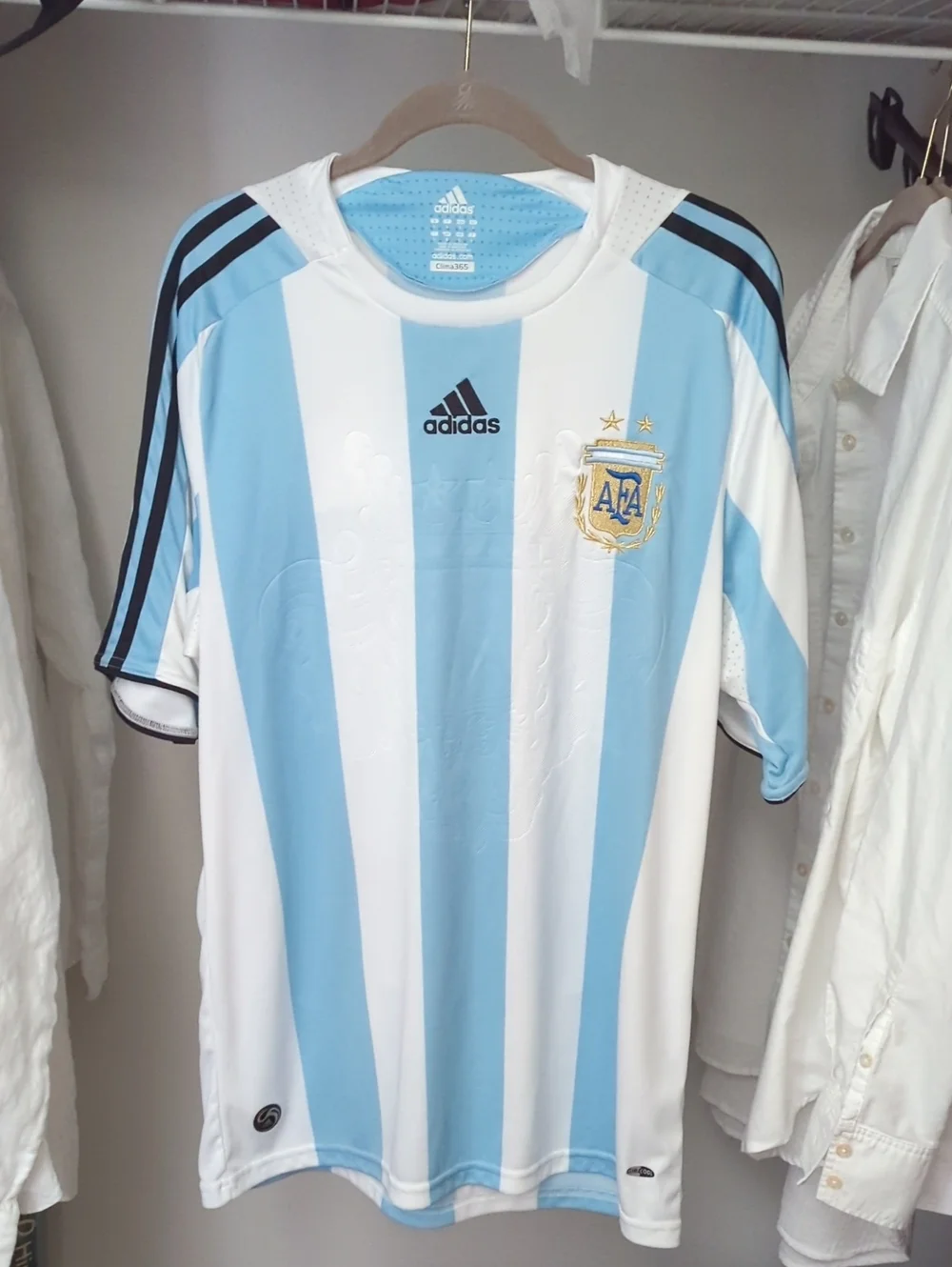adidas  Messi Argentina Clima365 Performance Jersey Large